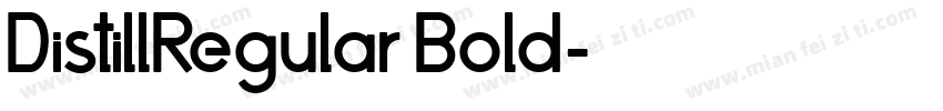 DistillRegular Bold字体转换